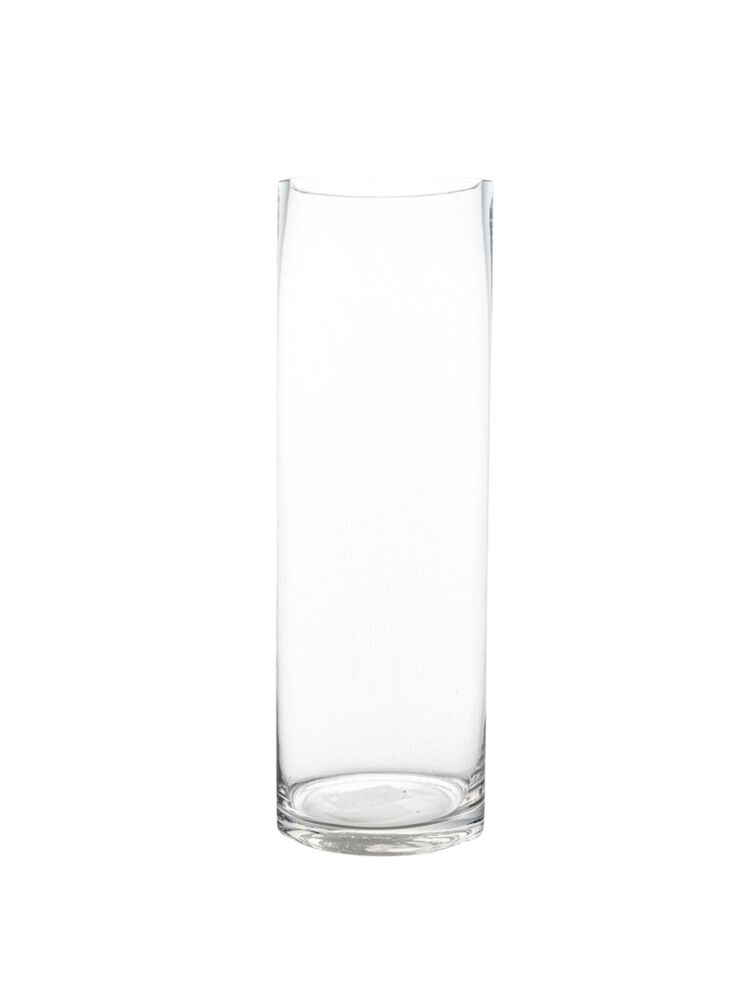 24 inch clear cylinder glass vase