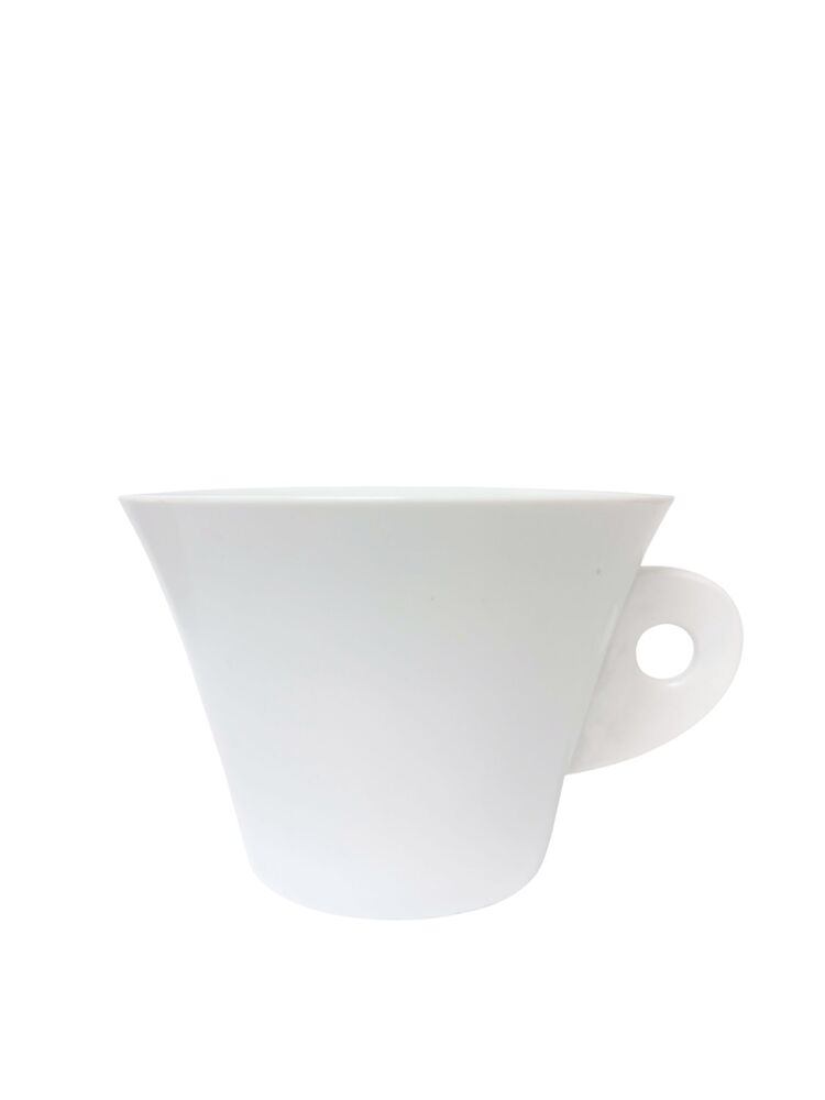 5 inch white cup ceramic vase