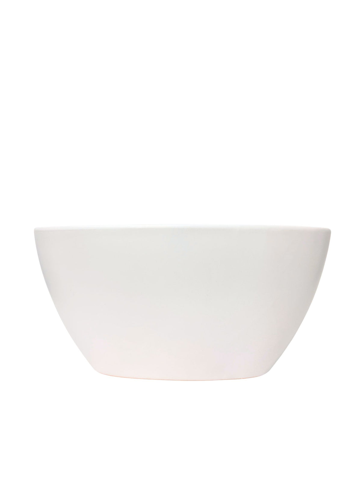6 inch white oval ceramic vase