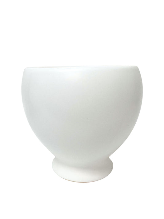 6.75 inch white bowl ceramic vase