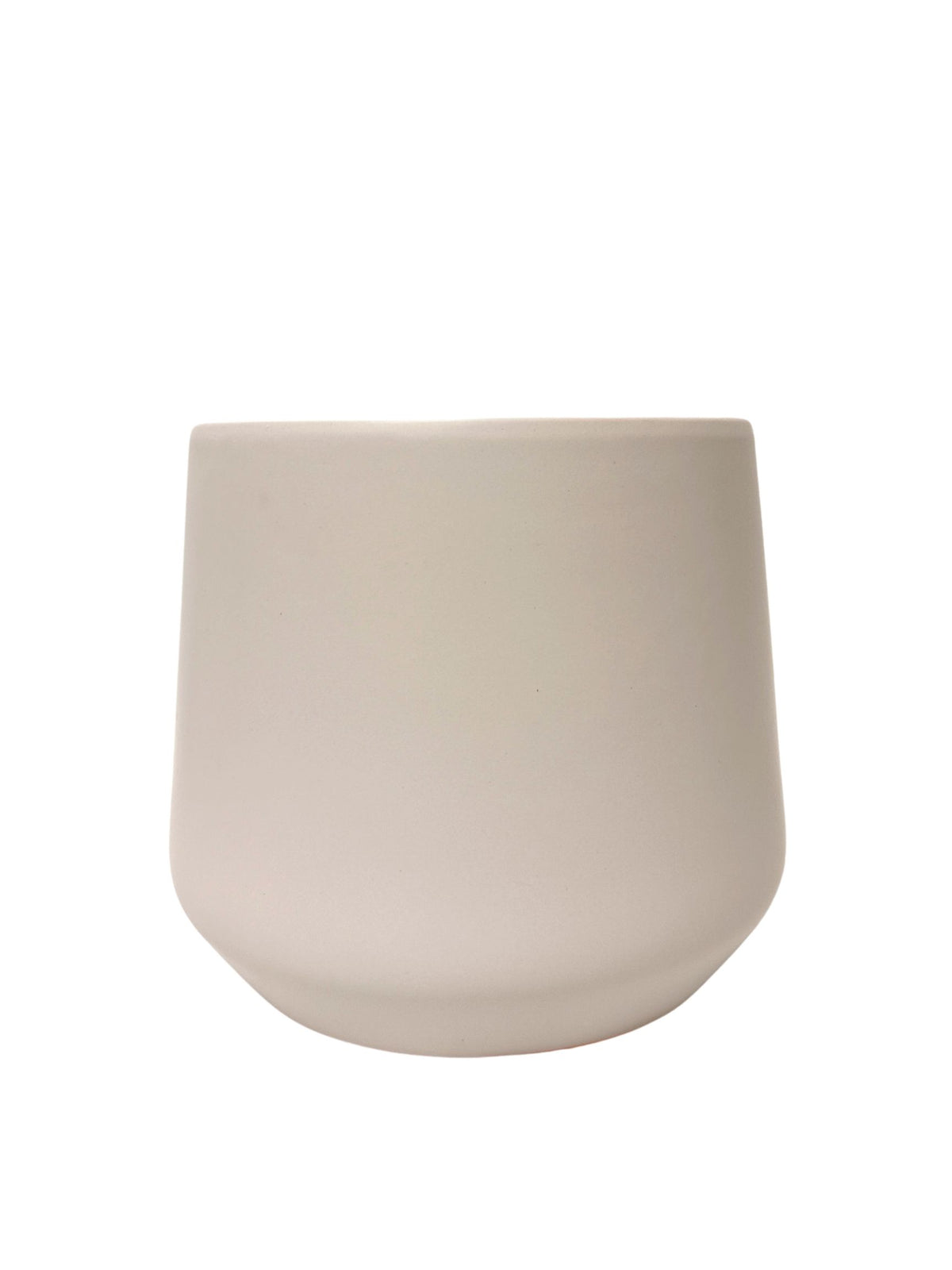 6.25 inch gray stone round ceramic vase