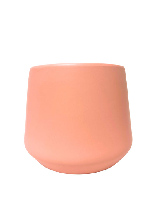 7 inch rose blossom round ceramic vase