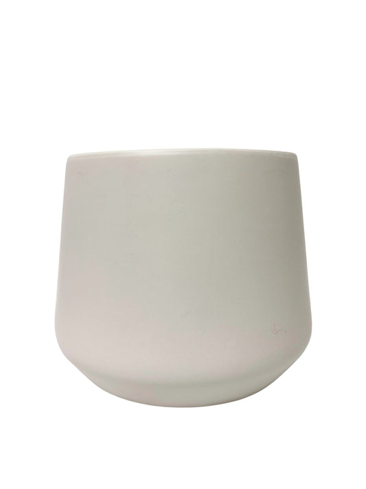 7 inch gray stone round ceramic cylinder