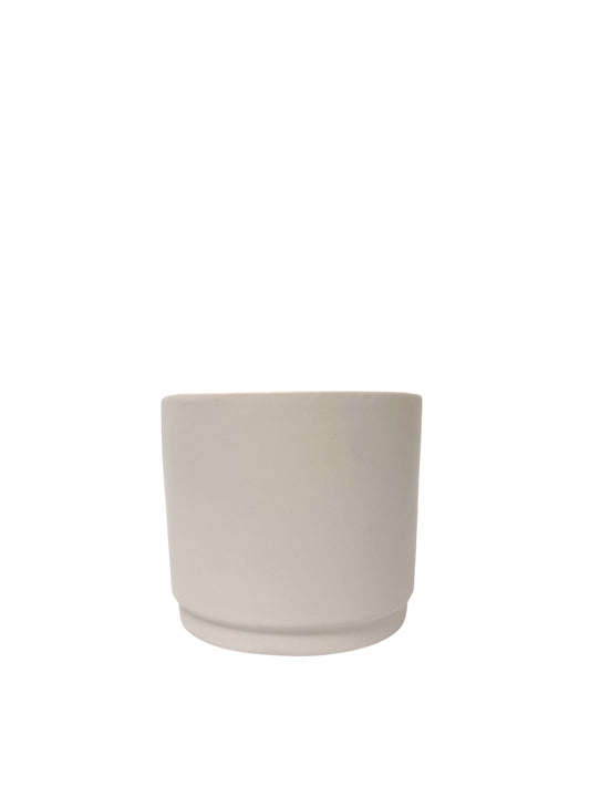 4 inch gray stone round ceramic vase