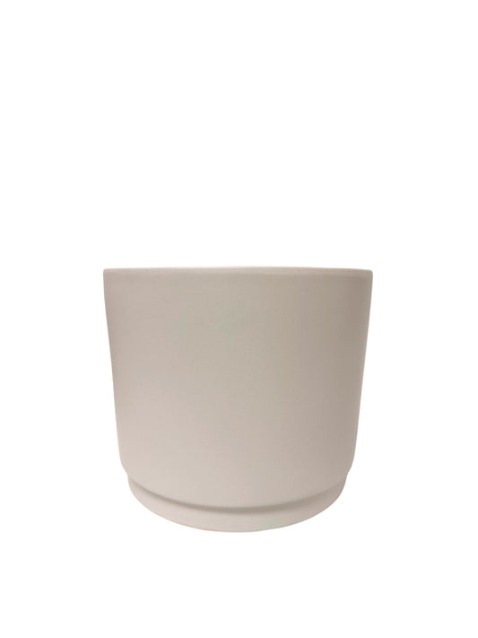 5.5 inch gray stone round ceramic vase