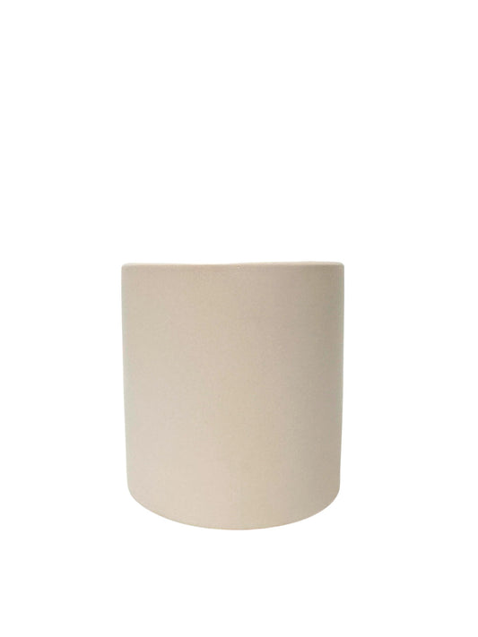 6 inch gray stone cylinder ceramic vase