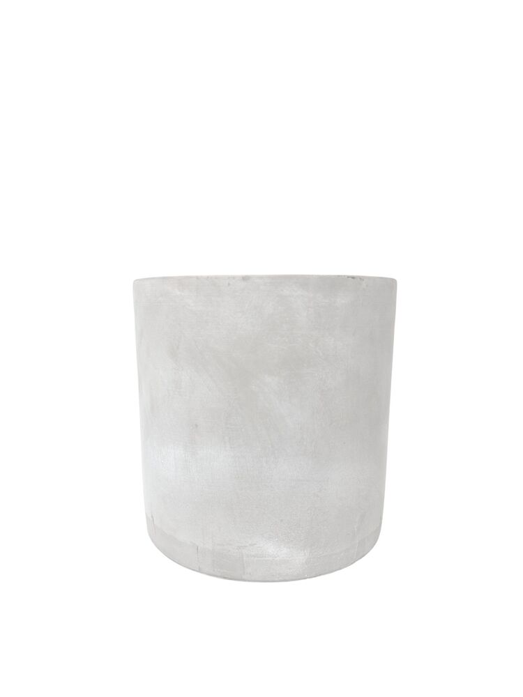 6 inch gray cylinder cement planter