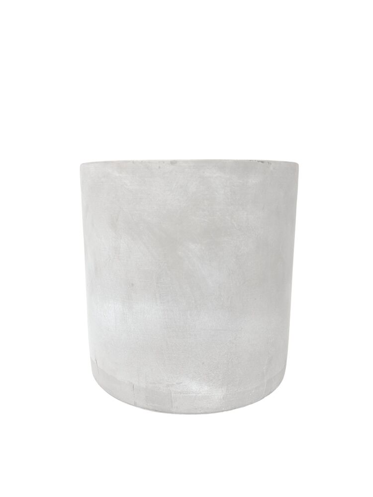 7 inch gray cylinder cement planter