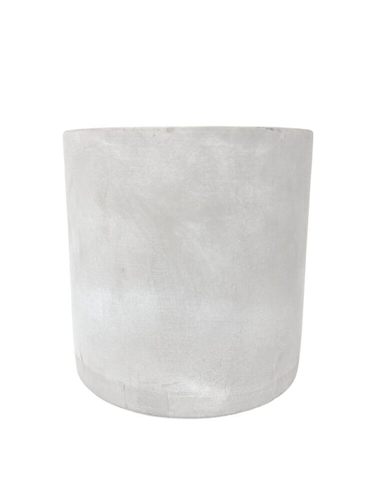 9 inch gray cylinder cement planter