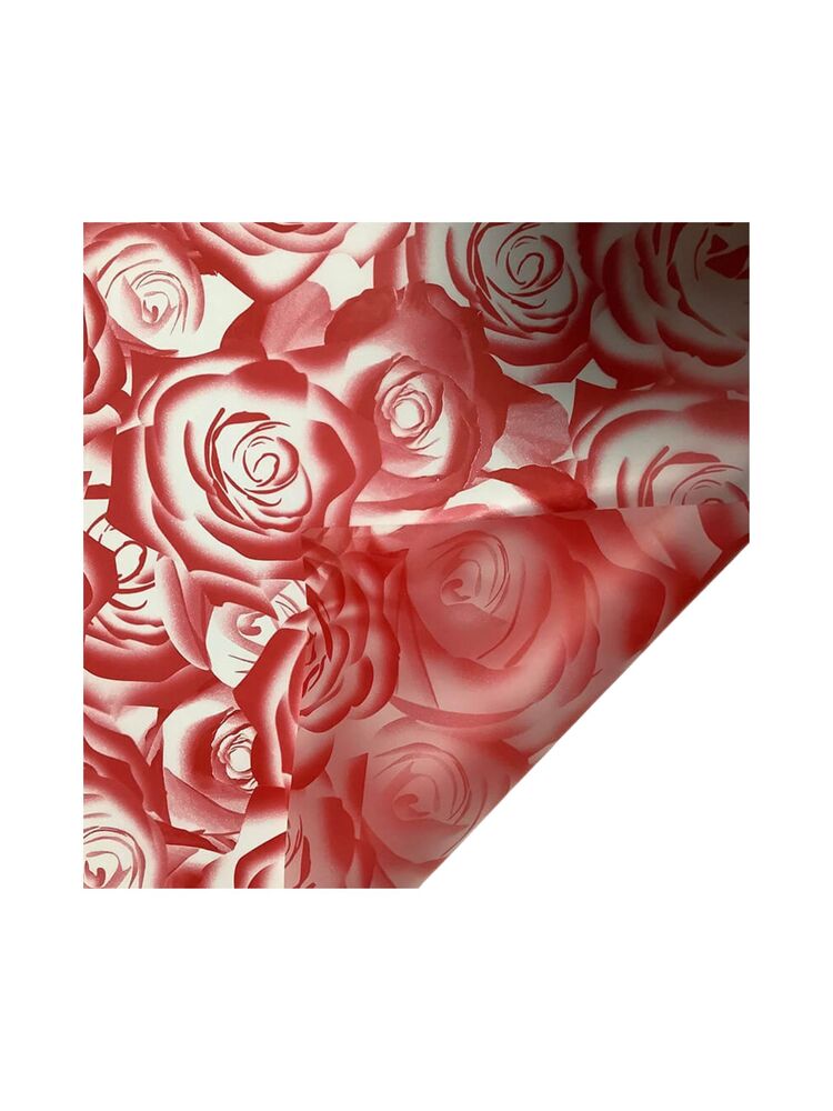 red rose pattern flower wrapping paper