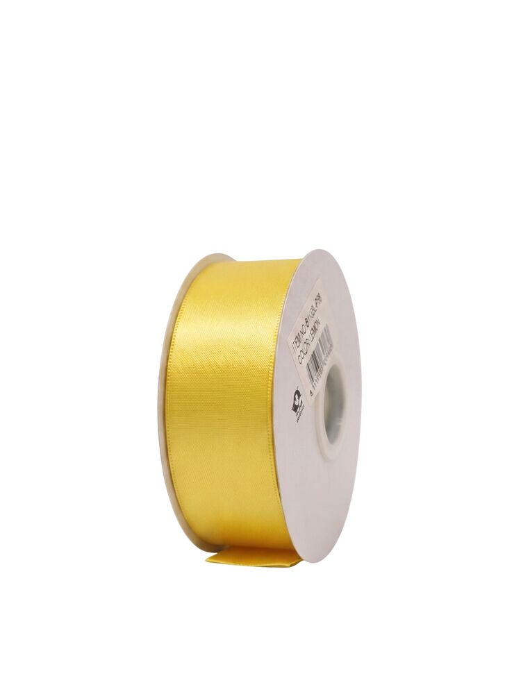 1.5 inch lemon single satin ribbon