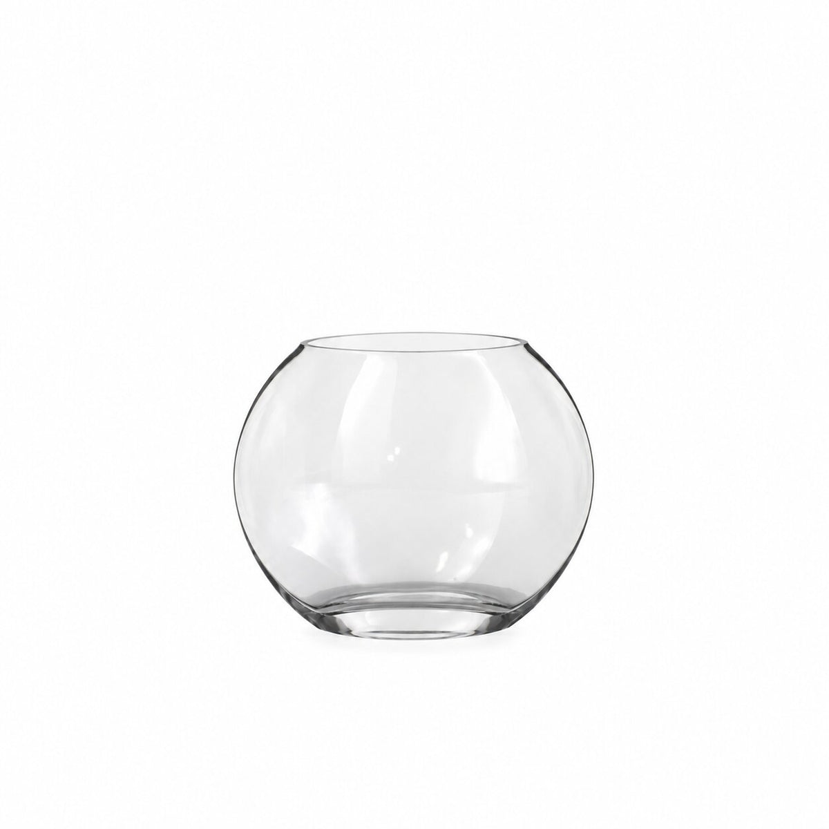 6.5 Inch Clear Eye Shape Glass Vase 3.5"W x 7.75"L x 6.5"H