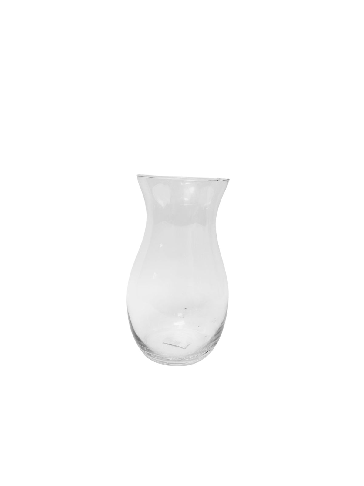 9 Inch Clear Belly Glass Vase 5.25"W x 9"H