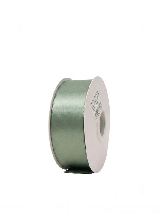 1.5 inch sage green single satin ribbon