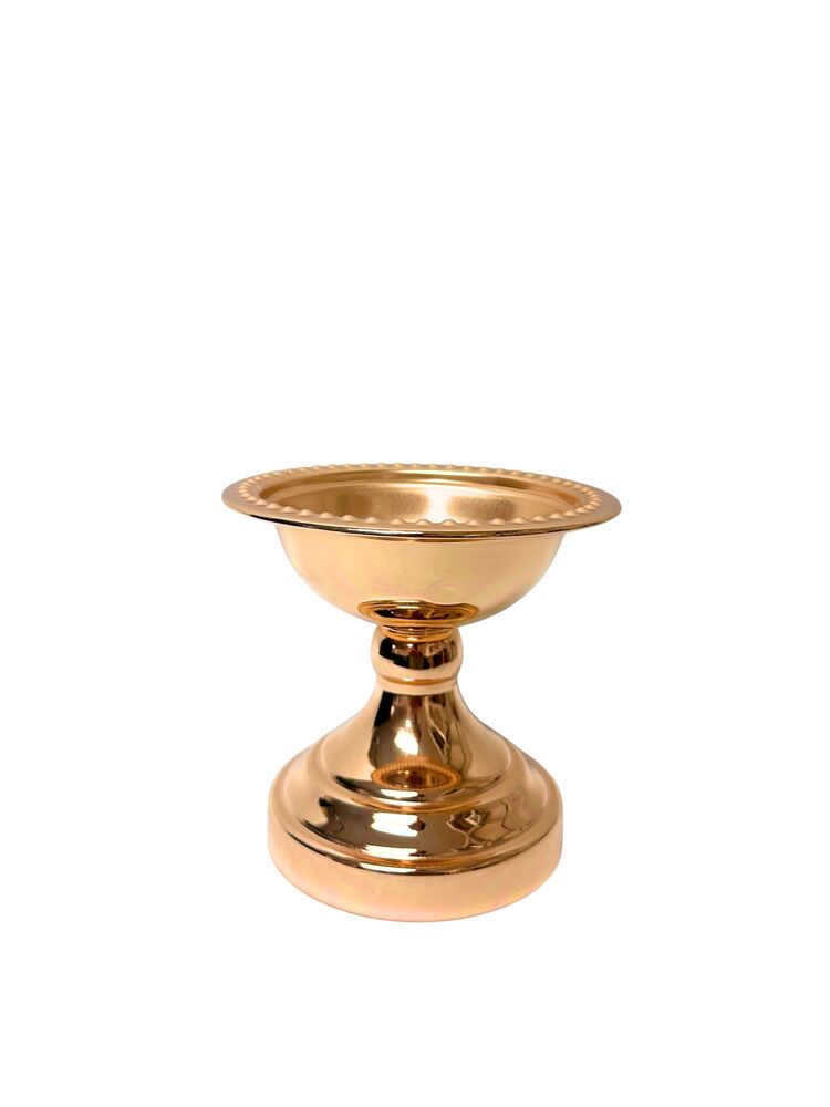 6.5 inch gold urn metal planter