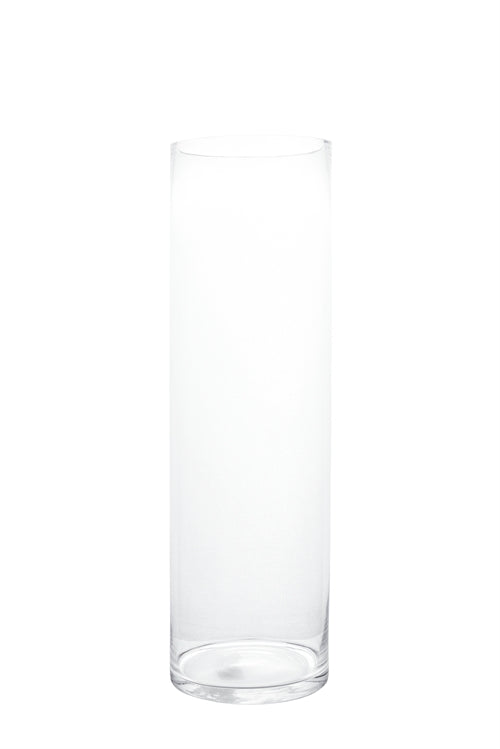 20 inch clear cylinder glass vase